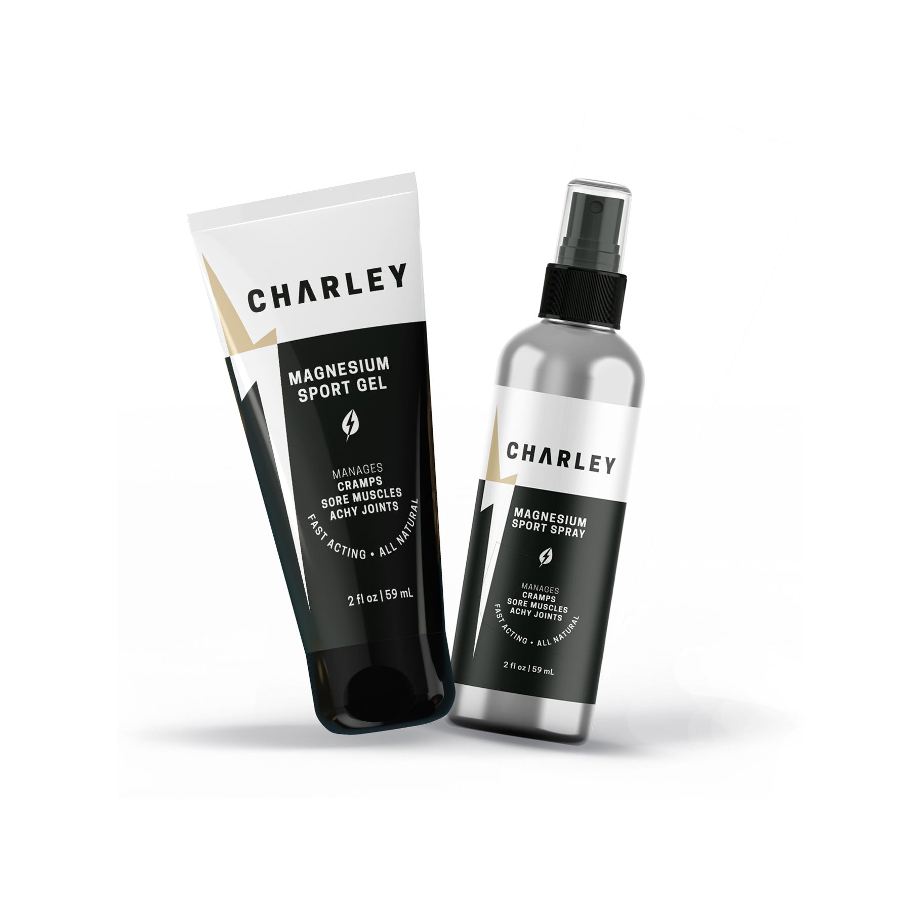 CHΛRLEY™ Magnesium Sport Spray and CHΛRLEY™ Magnesium Sport Gel