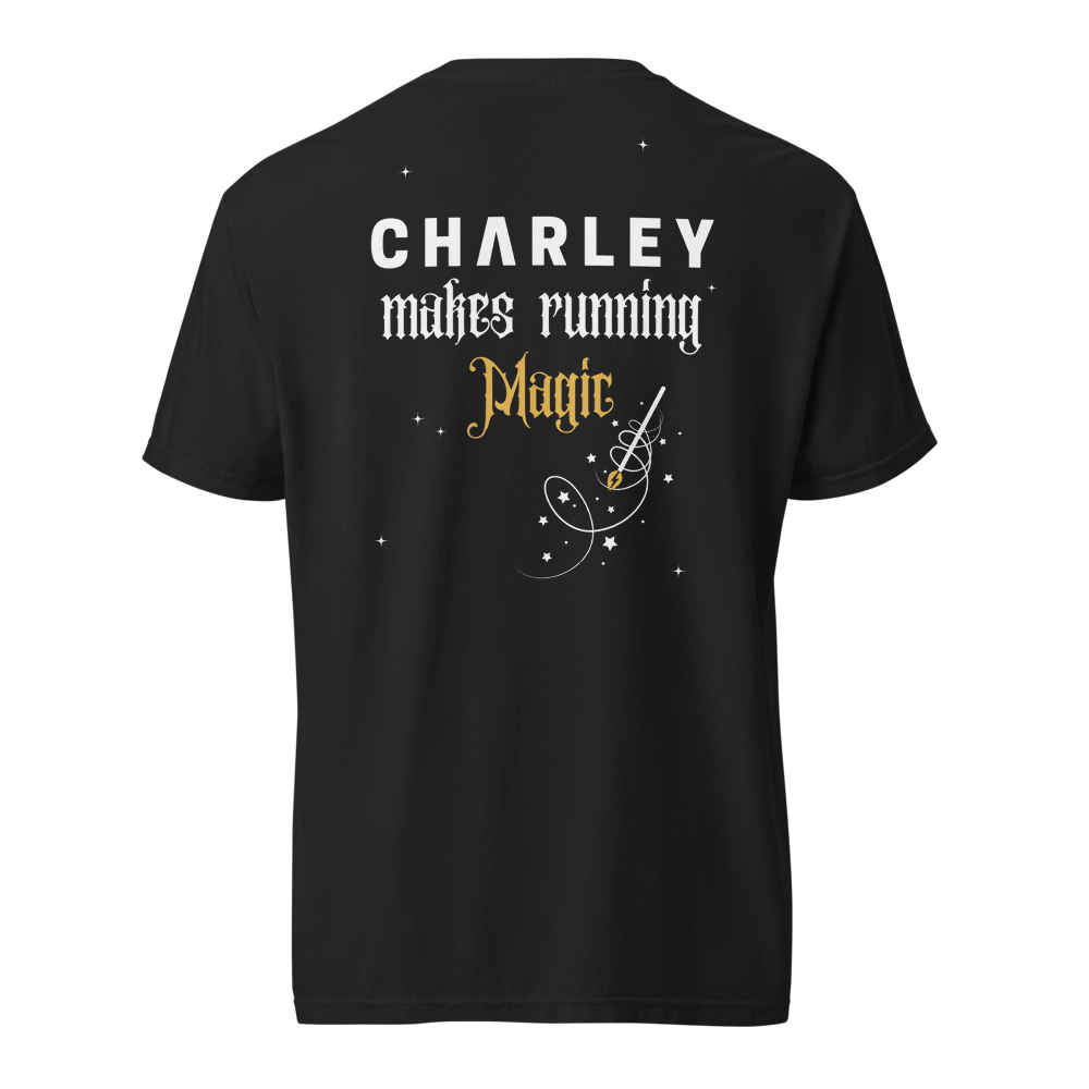 Charley Makes Running Magic Tee - Black
