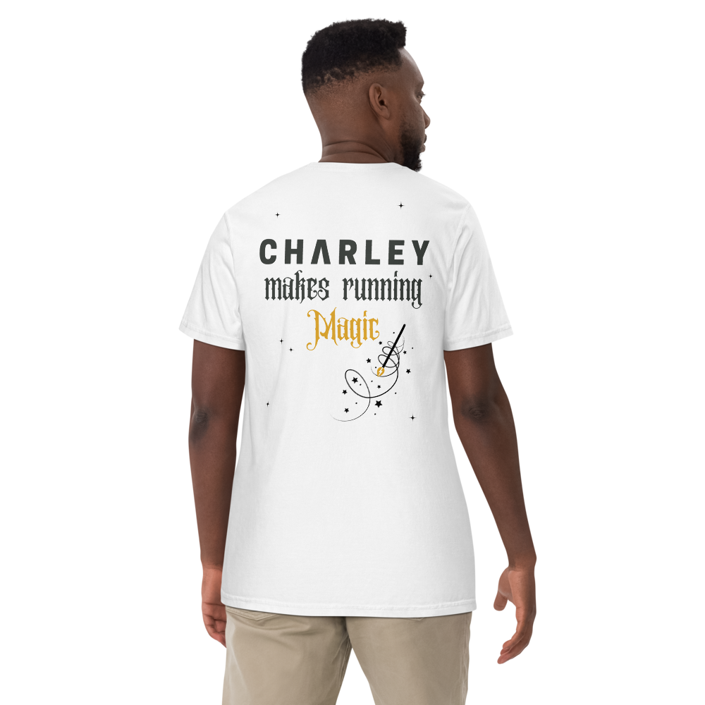Charley Makes Running Magic Tee - White